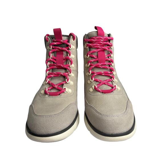 Cole Haan Women's Zerogrand Omni Hiker Boot Gray Leather Suede Lace Up Size 7B - Picture 1 of 10